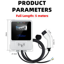 Load image into Gallery viewer, Electric Car Charging Station 7KW  with RFID Cards
