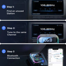 Load image into Gallery viewer, Bluetooth 5.3 FM Transmitter for Car
