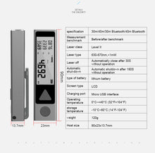 Load image into Gallery viewer, MiNi Bluetooth Laser Distance Meter
